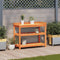 vidaXL - Oppottafel - met - schappen - 108x45x86,5 - cm - grenenhout - bruin