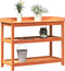 vidaXL - Oppottafel - met - schappen - 108x45x86,5 - cm - grenenhout - bruin