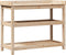 vidaXL - Oppottafel - met - schappen - 108x45x86,5 - cm - massief - grenenhout