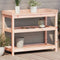 vidaXL - Oppottafel - met - schappen - 108x45x86,5 - cm - massief - douglashout