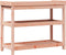vidaXL - Oppottafel - met - schappen - 108x45x86,5 - cm - massief - douglashout