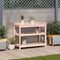 vidaXL - Oppottafel - met - schappen - 108x45x86,5 - cm - massief - douglashout