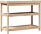 vidaXL - Oppottafel - met - schappen - 108x45x86,5 - cm - massief - grenenhout
