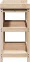 vidaXL - Oppottafel - met - schappen - 108x45x86,5 - cm - massief - grenenhout