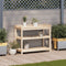 vidaXL - Oppottafel - met - schappen - 108x45x86,5 - cm - massief - grenenhout