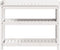 vidaXL - Oppottafel - met - schappen - 108x45x86,5 - cm - massief - grenenhout - wit