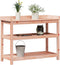vidaXL - Oppottafel - met - schappen - 108x45x86,5 - cm - massief - douglashout