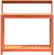 vidaXL - Oppottafel - met - schappen - 108x50x109,5 - cm - grenenhout - bruin