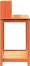 vidaXL - Oppottafel - met - schappen - 108x50x109,5 - cm - grenenhout - bruin