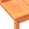 vidaXL - Oppottafel - met - schappen - 108x50x109,5 - cm - grenenhout - bruin