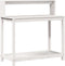vidaXL - Oppottafel - met - schappen - 108x50x109,5 - cm - massief - grenenhout - wit