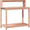 vidaXL - Oppottafel - met - schappen - 108x50x109,5 - cm - massief - douglashout