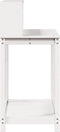 vidaXL - Oppottafel - met - schappen - 108x50x109,5 - cm - massief - grenenhout - wit