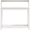 vidaXL - Oppottafel - met - schappen - 108x50x109,5 - cm - massief - grenenhout - wit