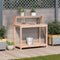 vidaXL - Oppottafel - met - schappen - 108x50x109,5 - cm - massief - douglashout