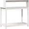 vidaXL - Oppottafel - met - schappen - 108x50x109,5 - cm - massief - grenenhout - wit