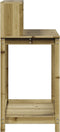 vidaXL - Oppottafel - met - schappen - 108x50x109,5 - cm - geïmpregneerd - hout