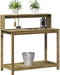 vidaXL - Oppottafel - met - schappen - 108x50x109,5 - cm - geïmpregneerd - hout