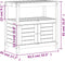 vidaXL - Oppottafel - met - schappen - 82,5x45x81 - cm - geïmpregneerd - hout
