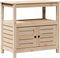 vidaXL - Oppottafel - met - schappen - 82,5x45x81 - cm - massief - grenenhout