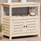 vidaXL - Oppottafel - met - schappen - 82,5x45x81 - cm - massief - grenenhout