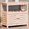 vidaXL - Oppottafel - met - schappen - 82,5x45x81 - cm - massief - douglashout