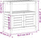 vidaXL - Oppottafel - met - schappen - 82,5x45x81 - cm - massief - douglashout