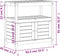 vidaXL - Oppottafel - met - schappen - 82,5x45x81 - cm - massief - grenenhout