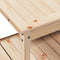 vidaXL - Oppottafel - met - schappen - 82,5x45x81 - cm - massief - grenenhout