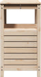 vidaXL - Oppottafel - met - schappen - 82,5x45x81 - cm - massief - grenenhout