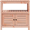vidaXL - Oppottafel - met - schappen - 82,5x45x81 - cm - massief - douglashout