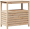 vidaXL - Oppottafel - met - schappen - 82,5x45x81 - cm - massief - grenenhout
