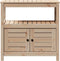 vidaXL - Oppottafel - met - schappen - 82,5x45x81 - cm - massief - grenenhout