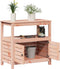 vidaXL - Oppottafel - met - schappen - 82,5x45x81 - cm - massief - douglashout