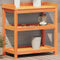 vidaXL - Oppottafel - met - schappen - 82,5x45x86,5 - cm - grenenhout - bruin