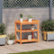 vidaXL - Oppottafel - met - schappen - 82,5x45x86,5 - cm - grenenhout - bruin