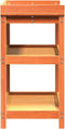vidaXL - Oppottafel - met - schappen - 82,5x45x86,5 - cm - grenenhout - bruin
