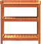 vidaXL - Oppottafel - met - schappen - 82,5x45x86,5 - cm - grenenhout - bruin