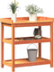 vidaXL - Oppottafel - met - schappen - 82,5x45x86,5 - cm - grenenhout - bruin