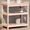 vidaXL - Oppottafel - met - schappen - 82,5x45x86,5 - cm - massief - douglashout