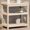 vidaXL - Oppottafel - met - schappen - 82,5x45x86,5 - cm - massief - grenenhout