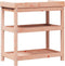 vidaXL - Oppottafel - met - schappen - 82,5x45x86,5 - cm - massief - douglashout