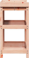 vidaXL - Oppottafel - met - schappen - 82,5x45x86,5 - cm - massief - douglashout