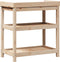 vidaXL - Oppottafel - met - schappen - 82,5x45x86,5 - cm - massief - grenenhout