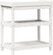 vidaXL - Oppottafel - met - schappen - 82,5x45x86,5 - cm - massief - grenenhout - wit
