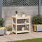 vidaXL - Oppottafel - met - schappen - 82,5x45x86,5 - cm - massief - grenenhout