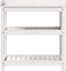 vidaXL - Oppottafel - met - schappen - 82,5x45x86,5 - cm - massief - grenenhout - wit