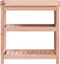 vidaXL - Oppottafel - met - schappen - 82,5x45x86,5 - cm - massief - douglashout