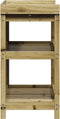 vidaXL - Oppottafel - met - schappen - 82,5x45x86,5 - cm - geïmpregneerd - hout