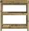 vidaXL - Oppottafel - met - schappen - 82,5x45x86,5 - cm - geïmpregneerd - hout